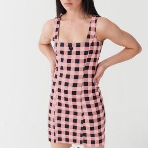 Lazy Oaf Pink Plaid Dress